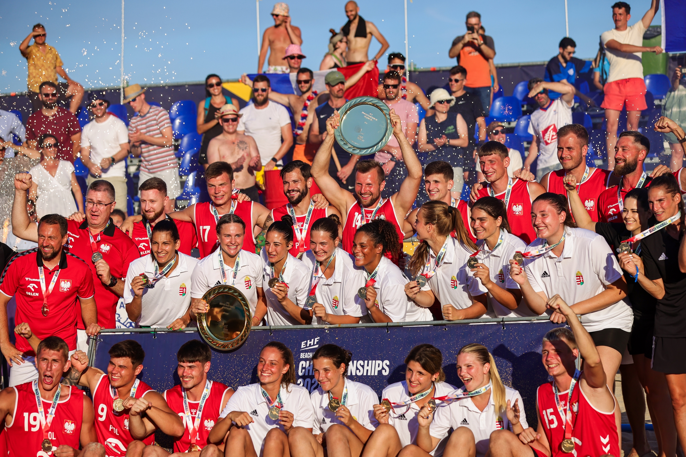 Poland and Hungary take Beach Handball Championship titles
