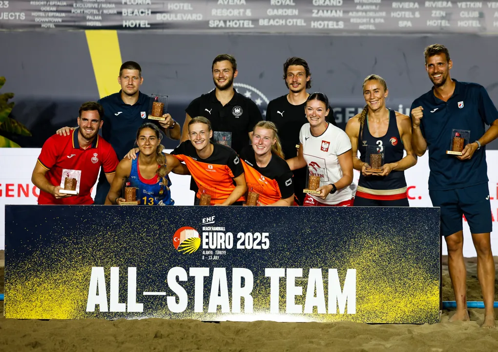 EHF Beach Handball EURO 2025 All-star Team revealed