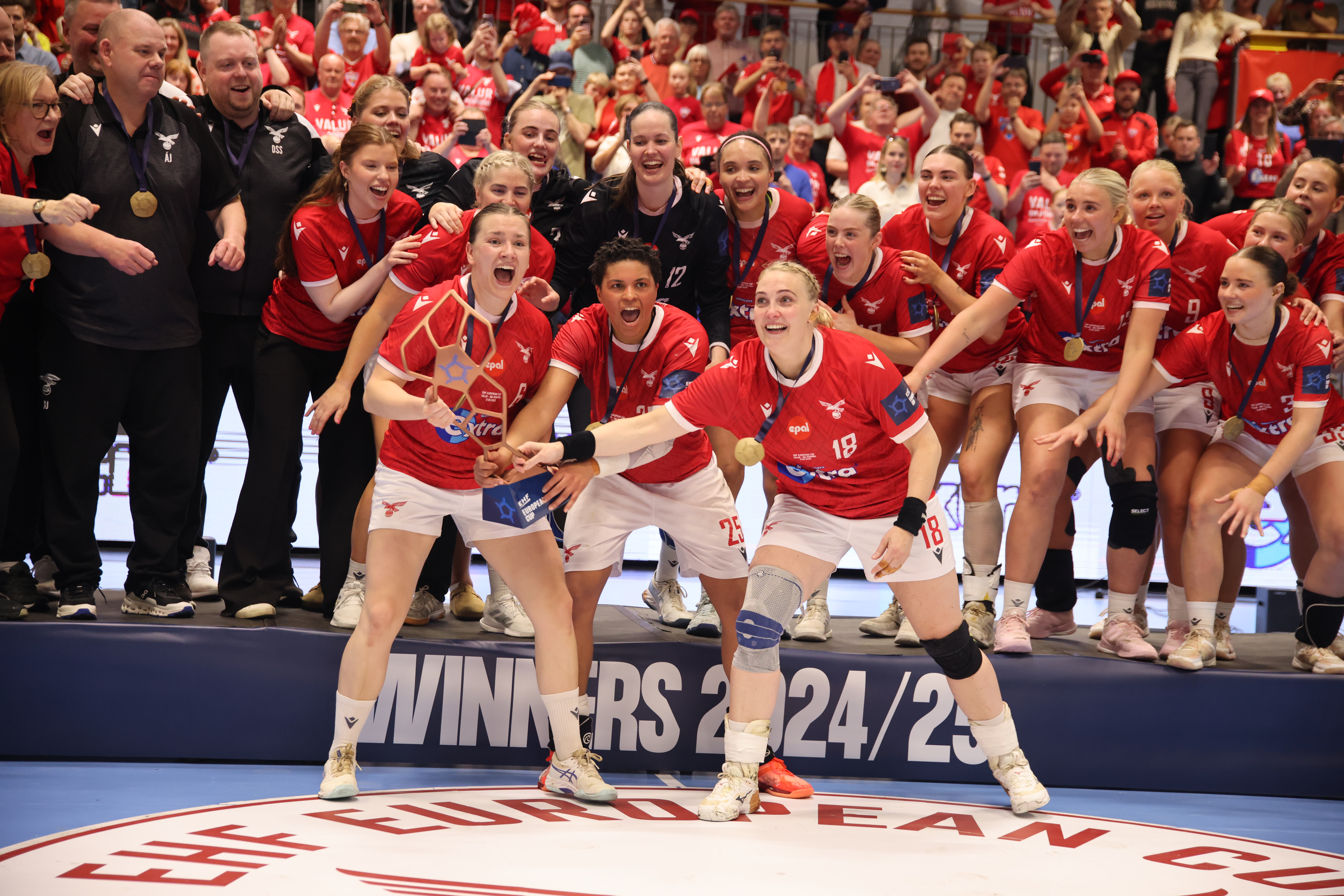 History-makers Valur lift EHF European Cup Women trophy